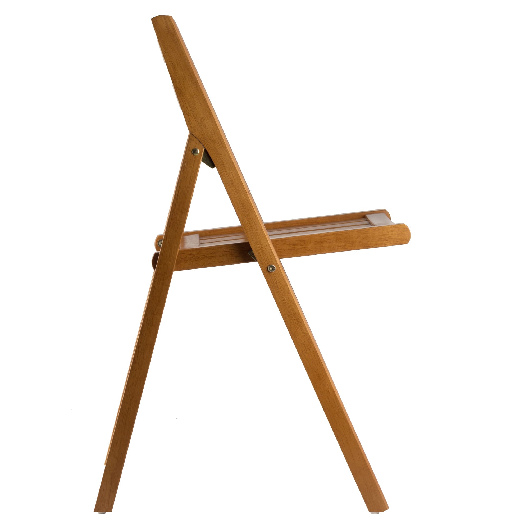 Winsome Wood Robin Folding Chair Set, Teak Finish, set of 4