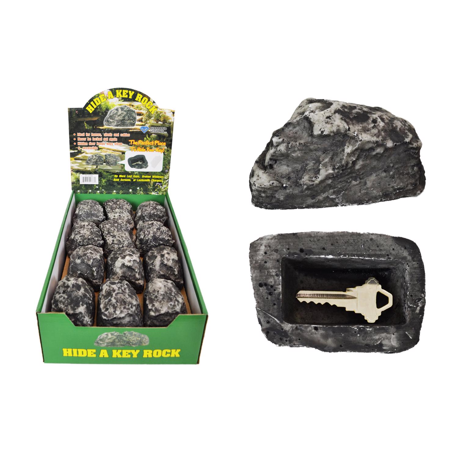 Diamond Visions Gray Plastic Outdoor Key Hider