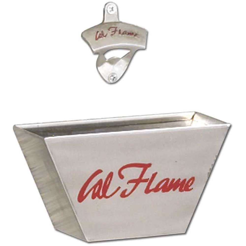 Cal Flame Stainless Steel Bottle Opener And Catcher   Silver