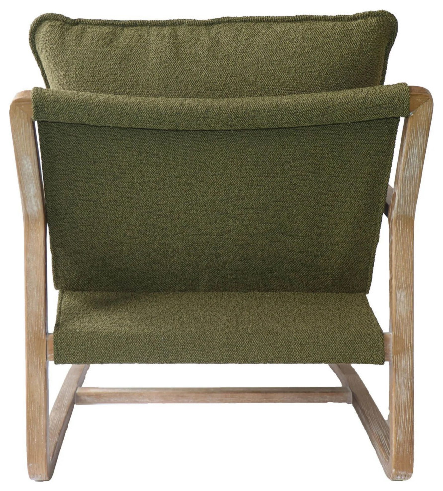 Hunter Club Chair   Moss Boucle   Midcentury   Armchairs And Accent Chairs   by LH Imports  Houzz