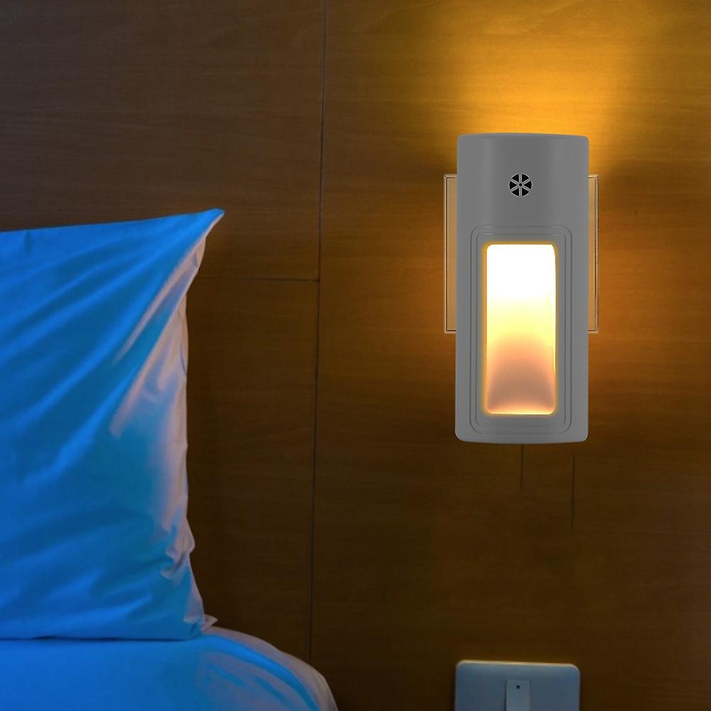 EU Plug 220V LED Night Lamp Warm White with Light Control System for Home Bedroom Indoor