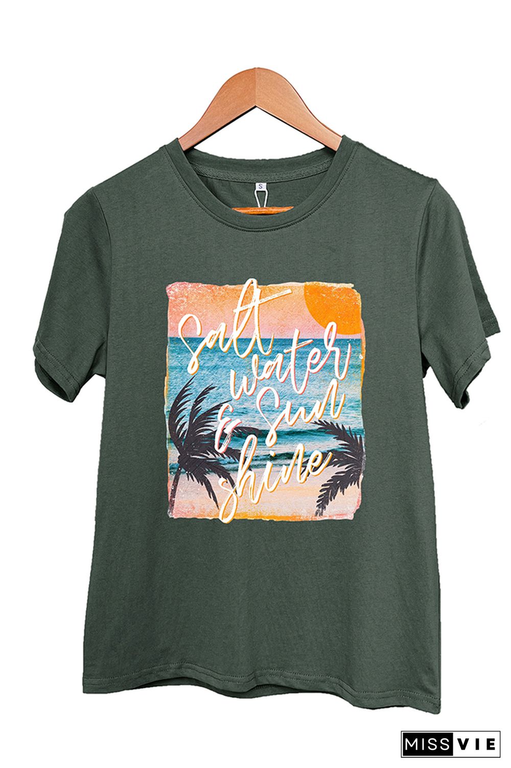 Salt Water & Sunshine Retro Graphic Tee Wholesale