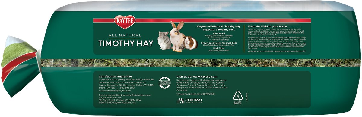 Kaytee Natural Timothy Hay Small Animal Food