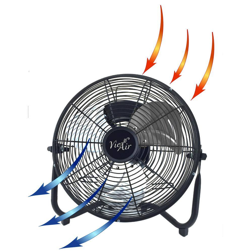 20 in. 3-Speed High Velocity Industrial Metal Floor Fan with Tilting Head 98596355M