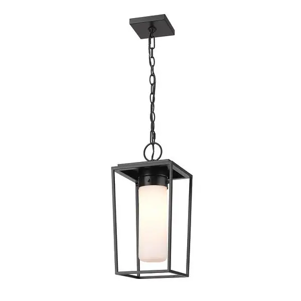 Sheridan 1 Light Outdoor Chain Mount Ceiling Fixture - Black