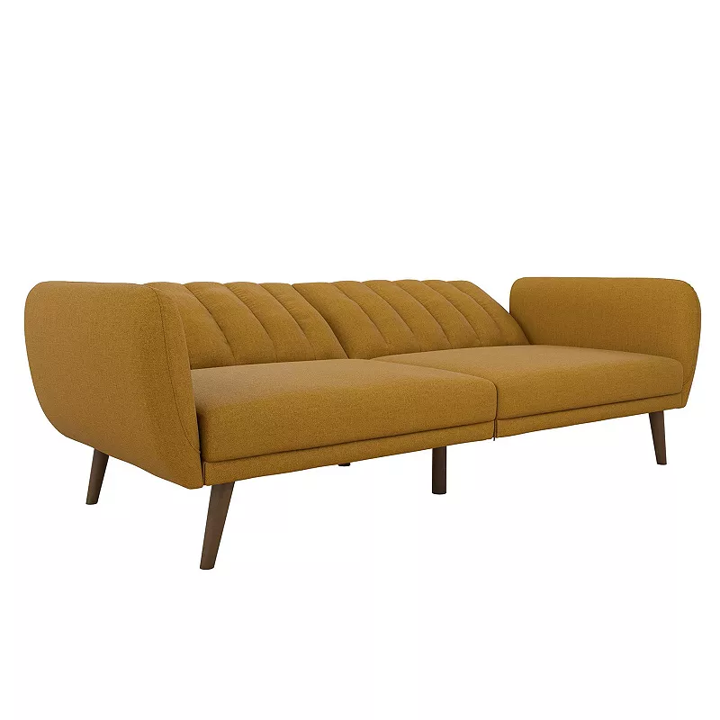 Novogratz Brittany Linen Convertible Sofa Futon