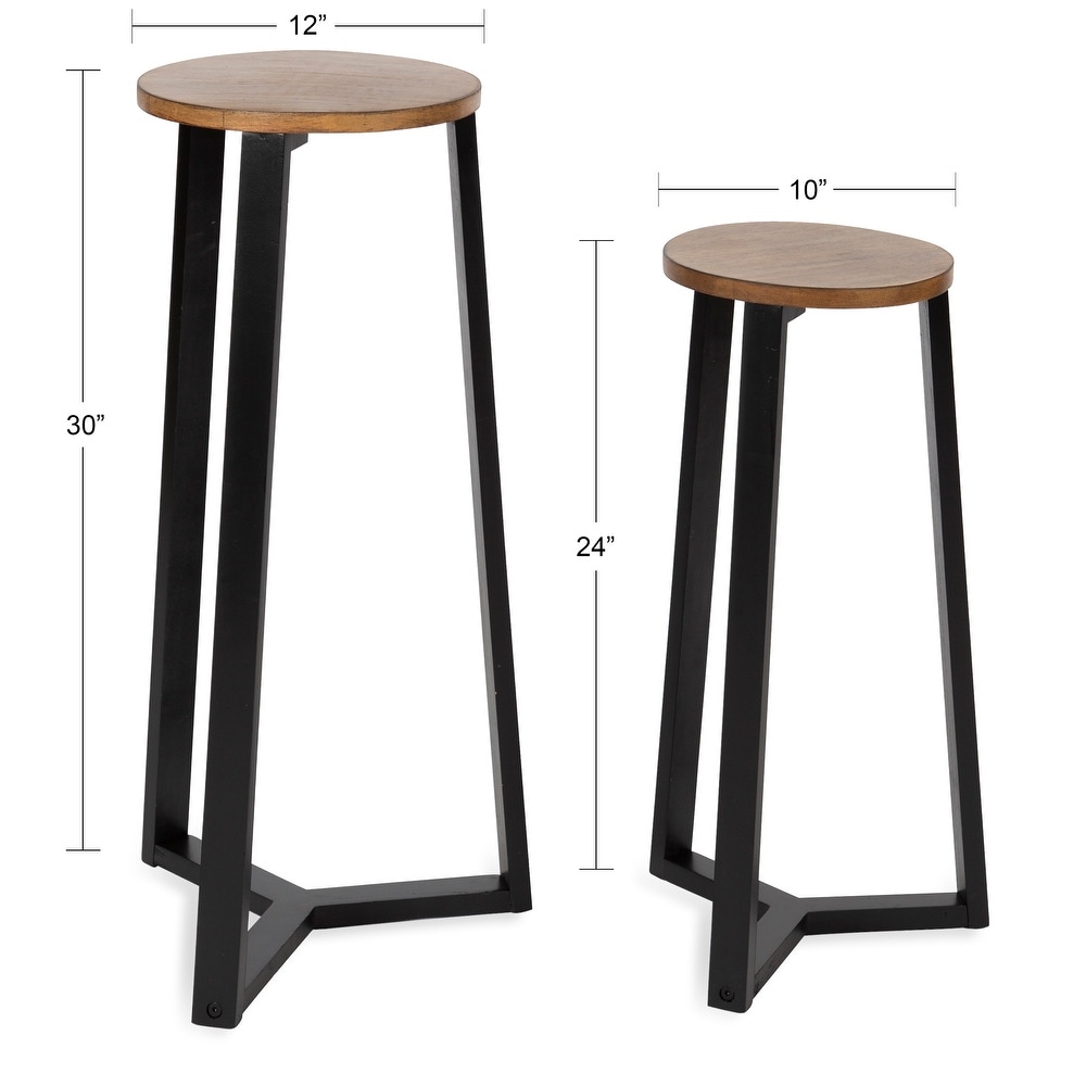 Kate and Laurel Rioux Round Wood Nesting Tables