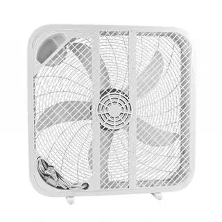 Hampton Bay 20 in. 3-Speed Indoor Box Fan in White FB50-16H