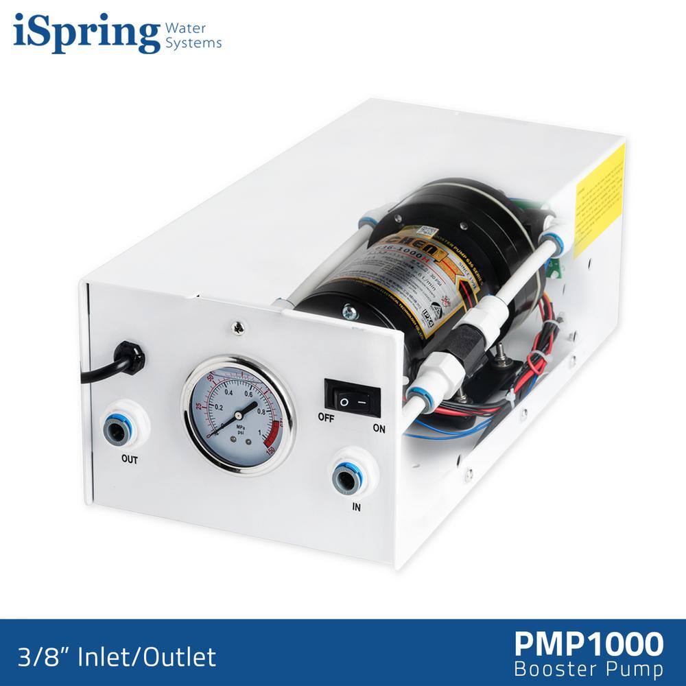 ISPRING PMP1000 Water Booster Pump for High Capacity RO Membrane and Commercial Reverse Osmosis Water Filtration System PMP1000