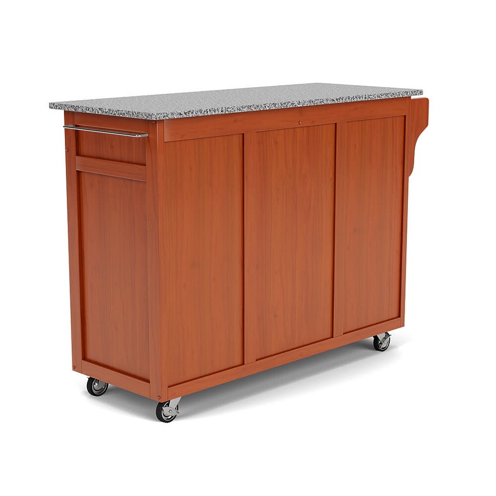 Homestyles Create A Cart Brown Wood Kitchen Cart   49\