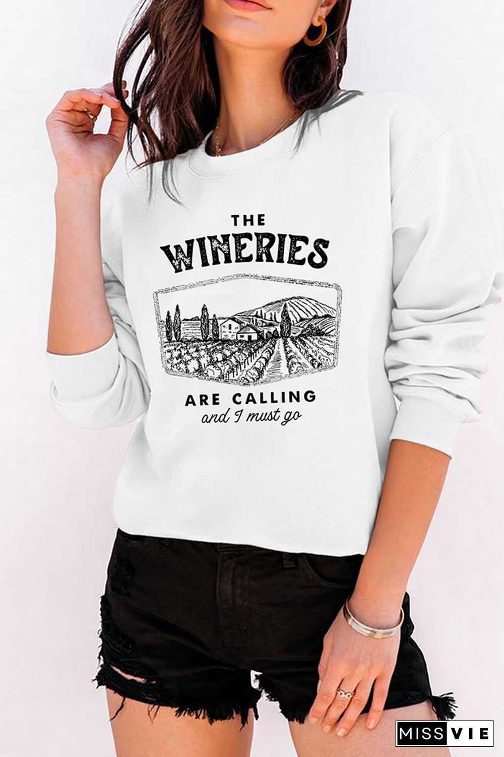 The Wineries Are Calling And I Must Go Longsleeve Sweatshirt Wholesale