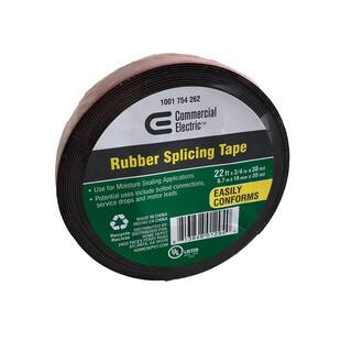 Commercial Electric 34 in. x 22 ft. Rubber Splicing Tape 30005335