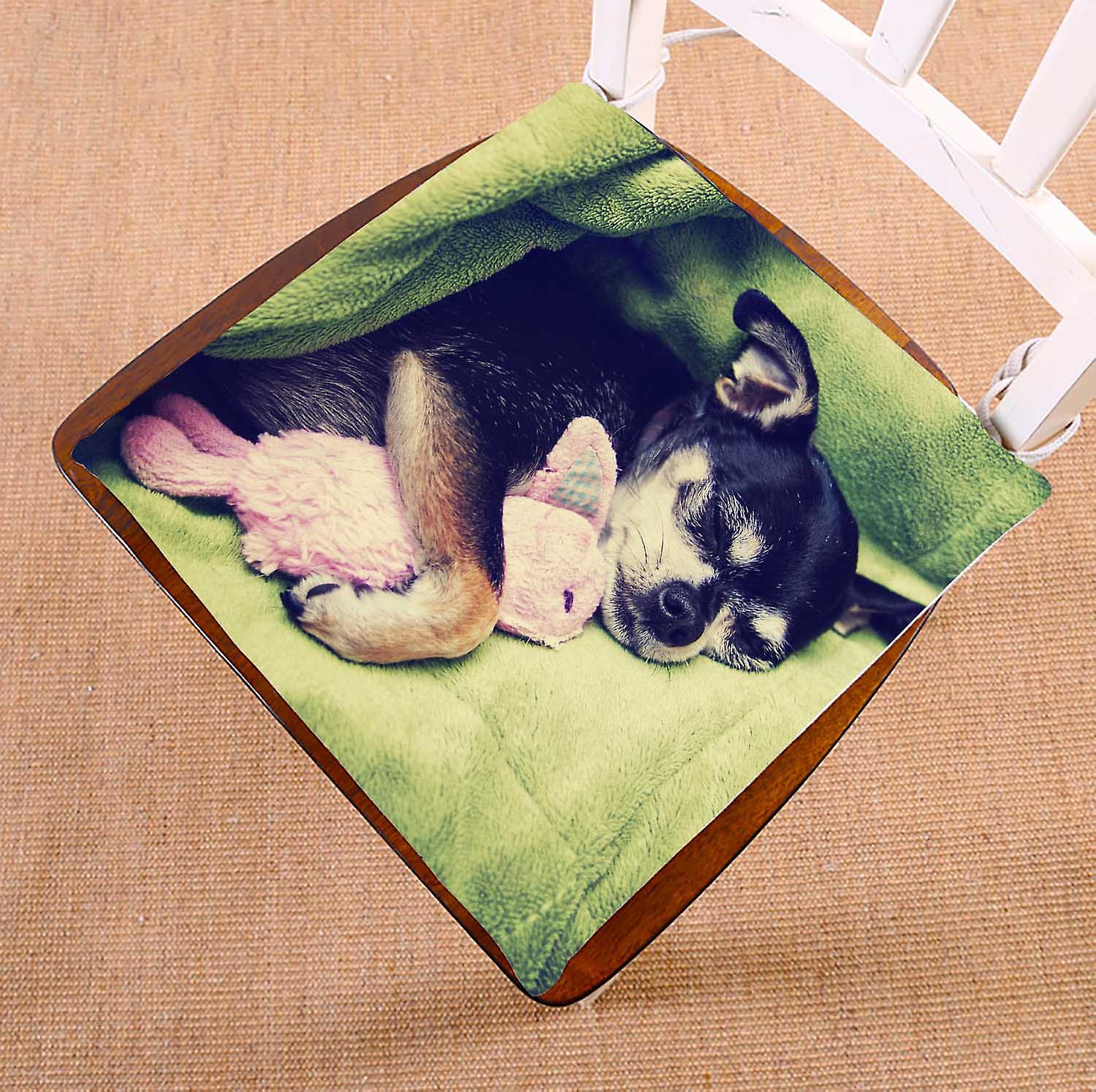 Tiny Chihuahua Bunny Animal Toy Blanket Chair Pads Chair Mat Seat Cushion Chair Cushion Floor Cushion 45x45 Cm