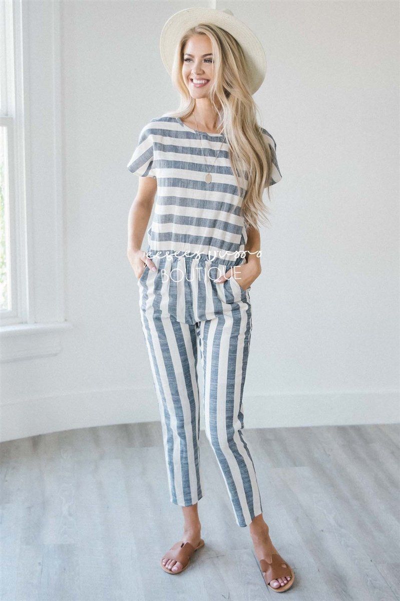 The Shelby Striped Jumpsuit