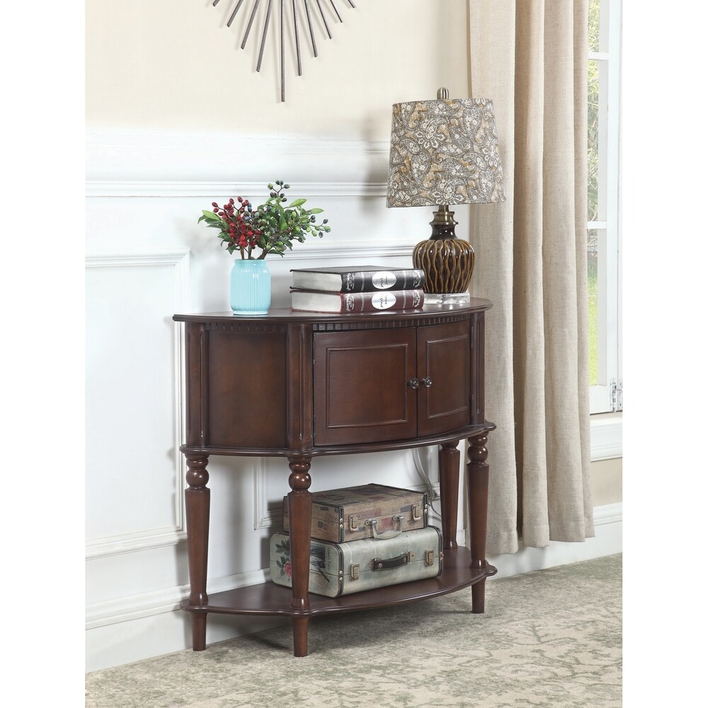 Brown Traditional Entryway Console Table