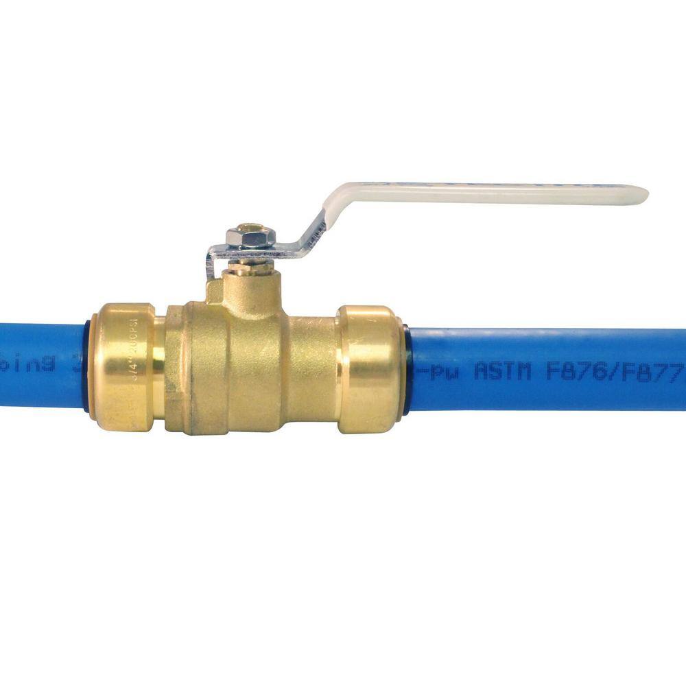 Tectite 34 in. Brass Push-to-Connect Ball Valve FSBBV34