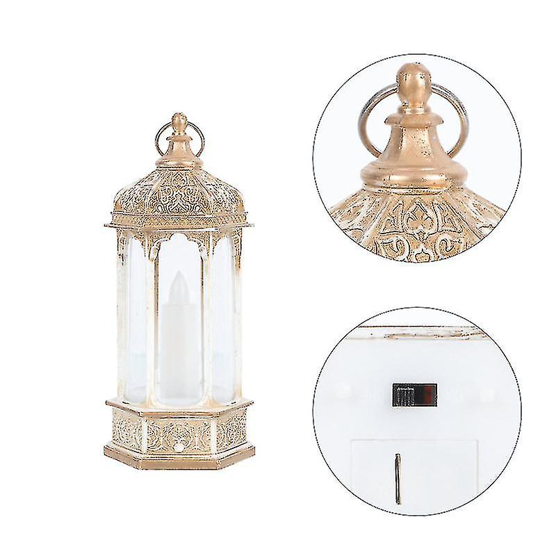 Ramadan Candle Lantern Creative Ramadan Lamp Delicate Led Night Lamp Decor