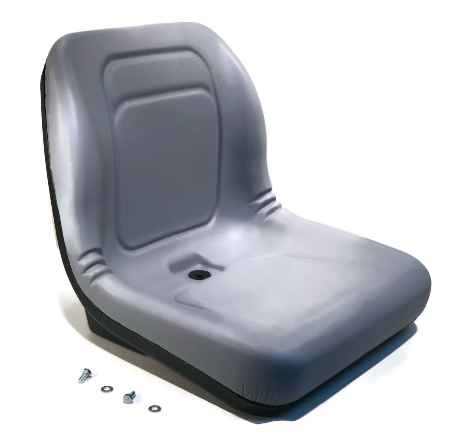 The ROP Shop | Grey High Back Seat W/ Pivot Rod Bracket for John Deere GT242 GT245 GT262 GT275