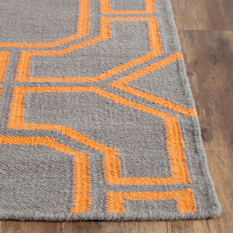 Safavieh Dhurries Interlock Handwoven Flatweave Wool Rug