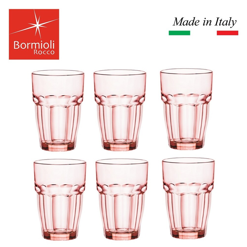 Bormioli Rocco Rock Bar Lounge Beverage Glasses Set of 6