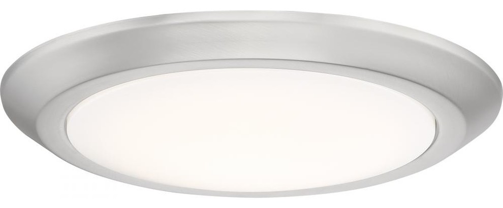 Quoizel Lighting VRG1612BN Verge   12 Inch 17W 1 LED Flush Mount   Transitional   Outdoor Flush mount Ceiling Lighting   by ShopFreely  Houzz