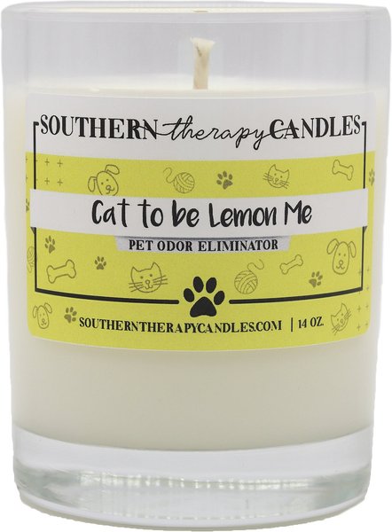 Southern Therapy Candles Cat to be Lemon Me Odor Eliminator Candle