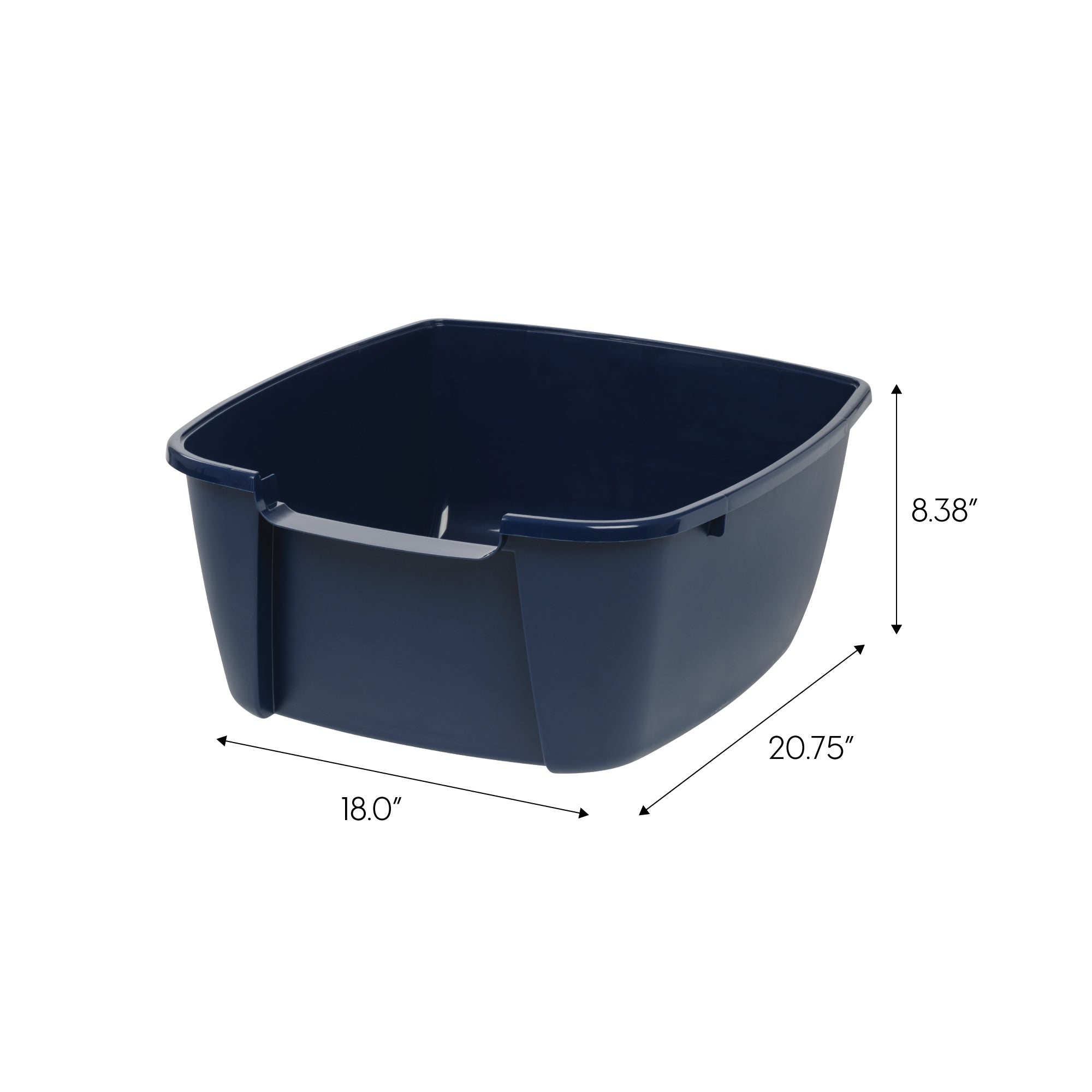 IRIS Jumbo Litter Box with Scoop， Navy