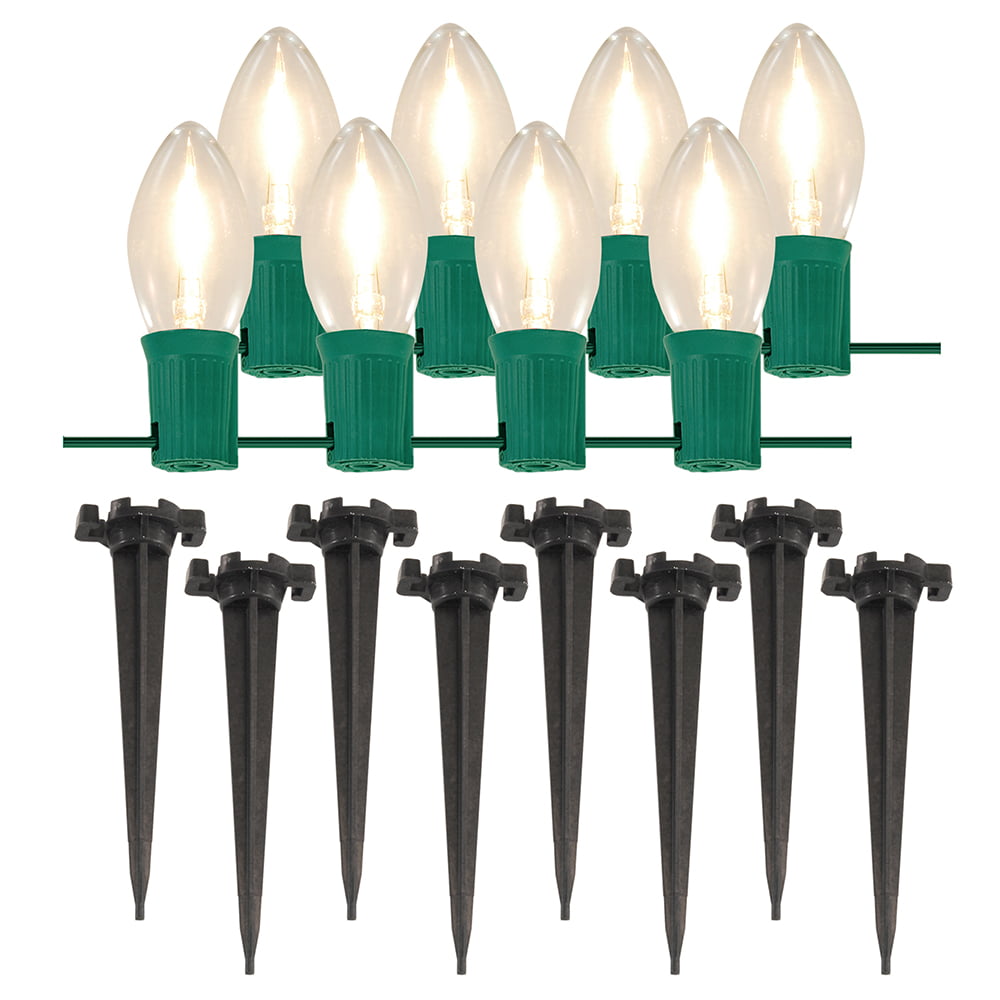 Electric LED Pathway Lights， Set of 8