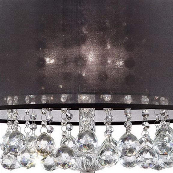 Benjara BM240876 Dual Fabric Shade Ceiling Lamp wi...