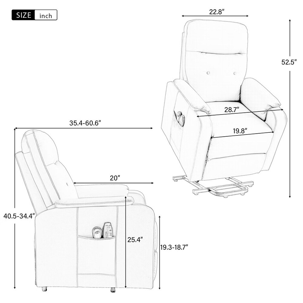 Merax Massage Recliner Chair Electric Power Lift Chairs