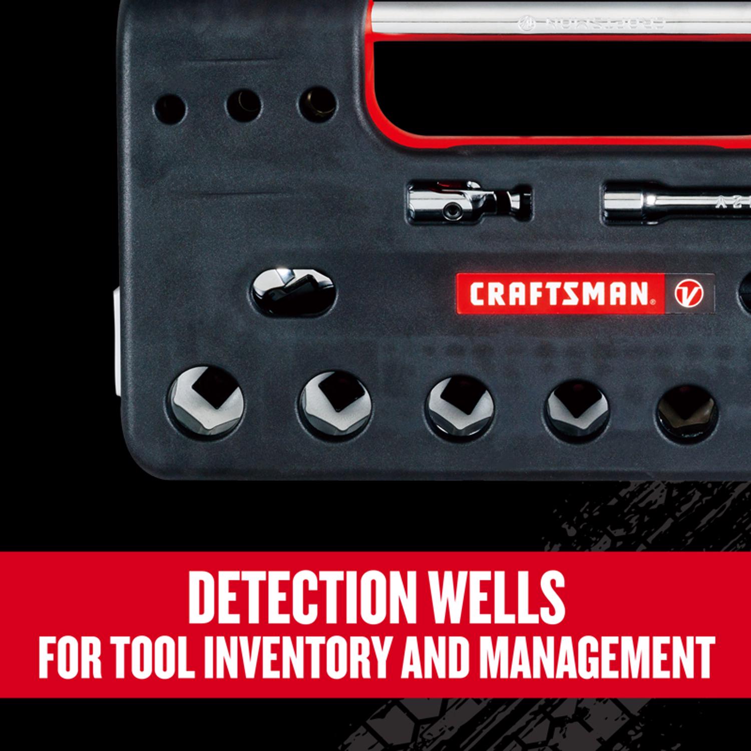 Craftsman V-Series 3/8 in. drive Metric 6 Point Socket and Tool Set 18 pc