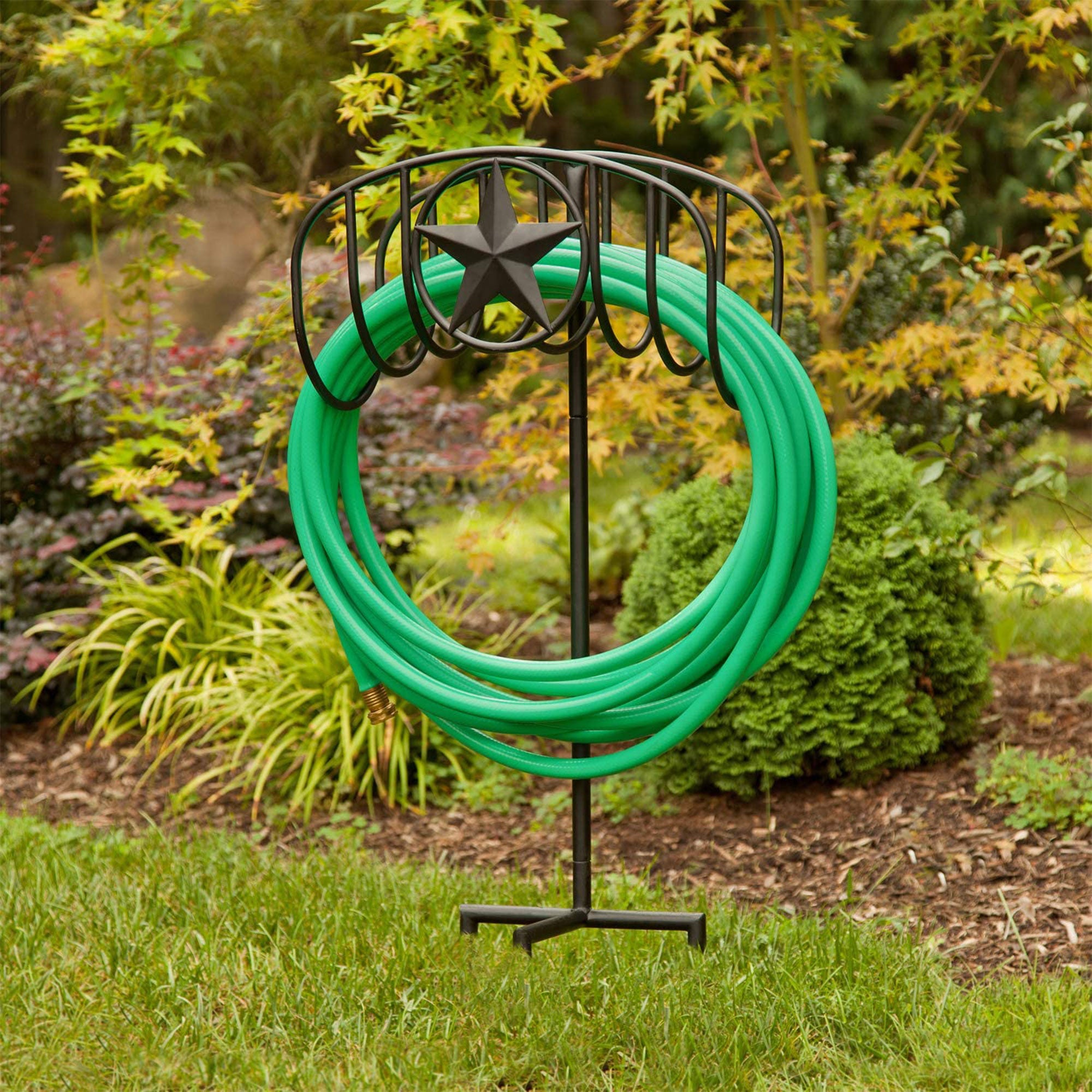 Liberty Garden Manger 125' hose stand with Star