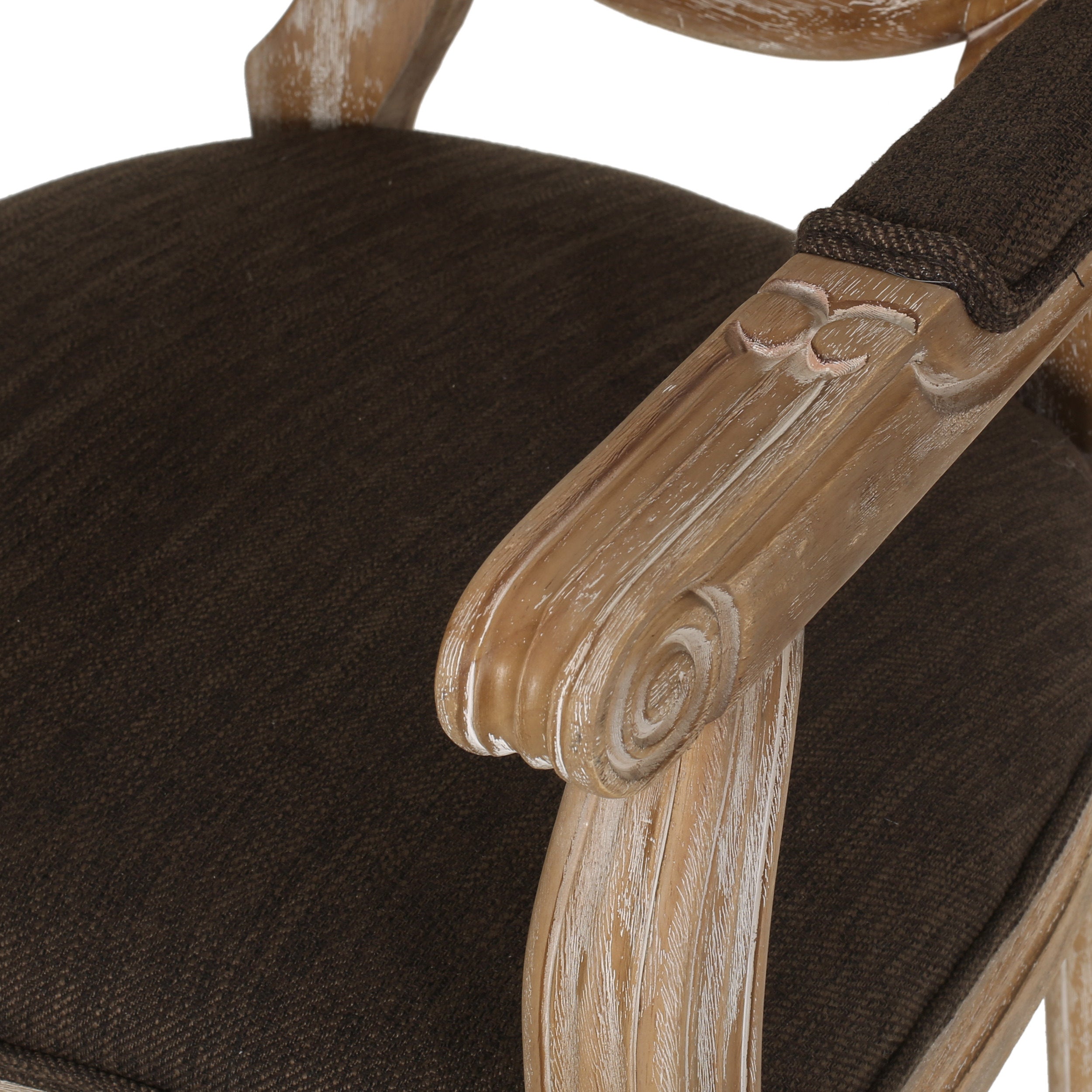 Aisenbrey French Country Wood Upholstered Dining Chair