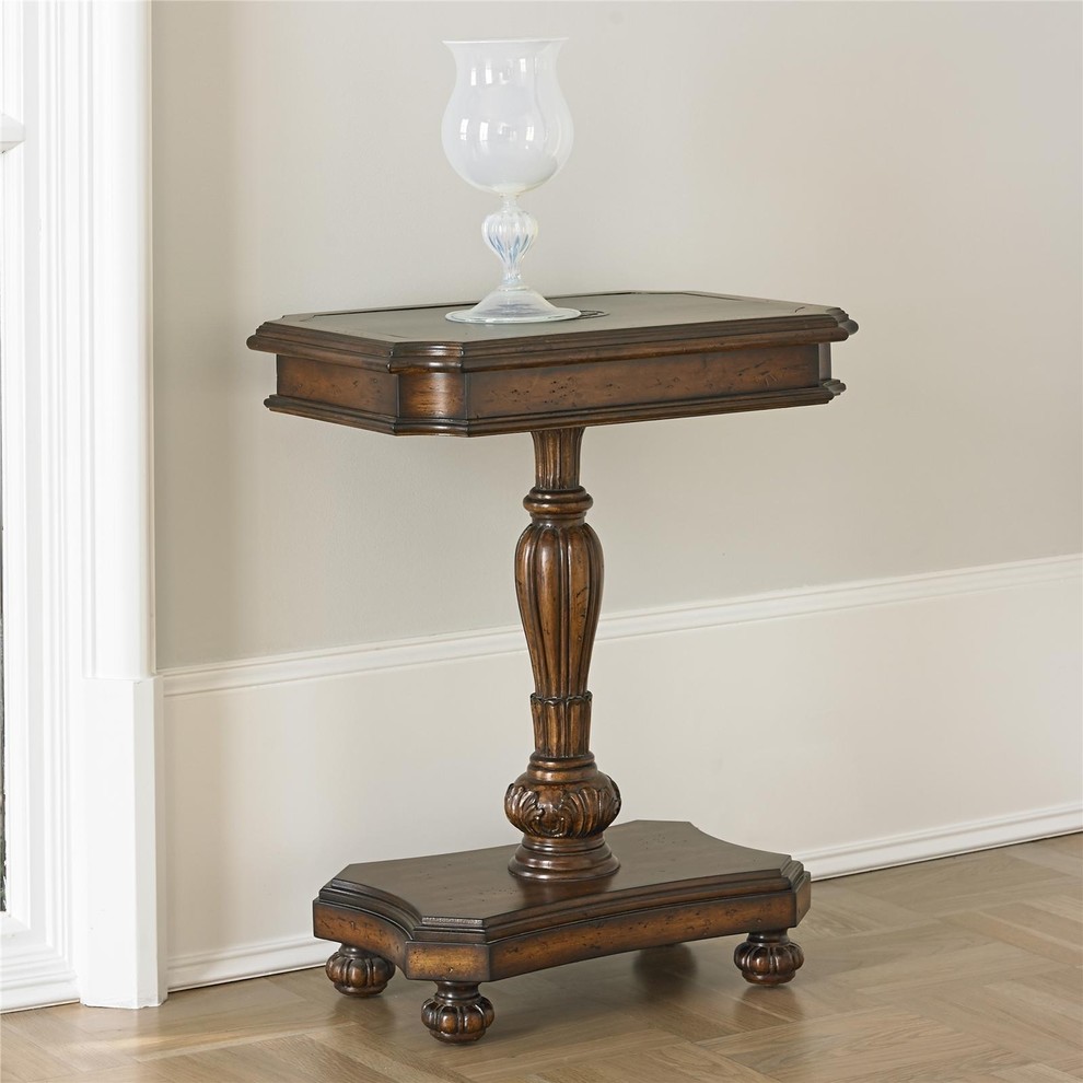 Accent Table  Ambella Home Reproduction  Brass   Traditional   Side Tables And End Tables   by EuroLuxHome  Houzz