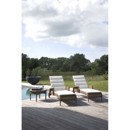 Bain de soleil VINCENT SHEPPARD Dovile - Chaise longue Lloyd Loom