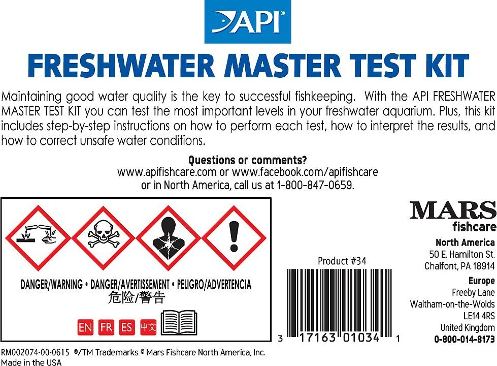 API Freshwater Aquarium Master Test Kit