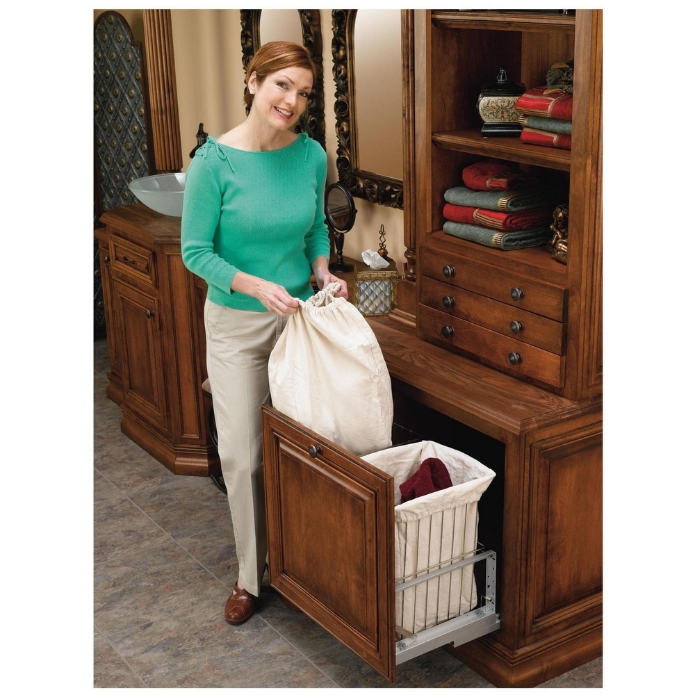 Rev A Shelf CH Series Pull Out Double Hamper with Soft Close for 24