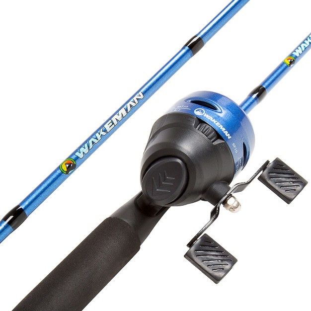 Leisure Sports Swarm Series Beginner Spincast Fishing Rod And Reel Combo Blue