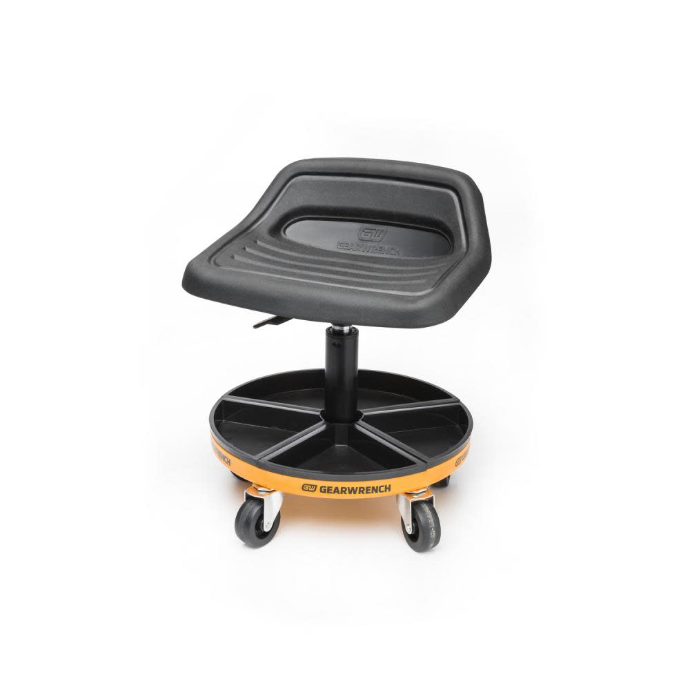 Mechanics Seat， Adjustable Height Swivel， 18 to 22 In. ;