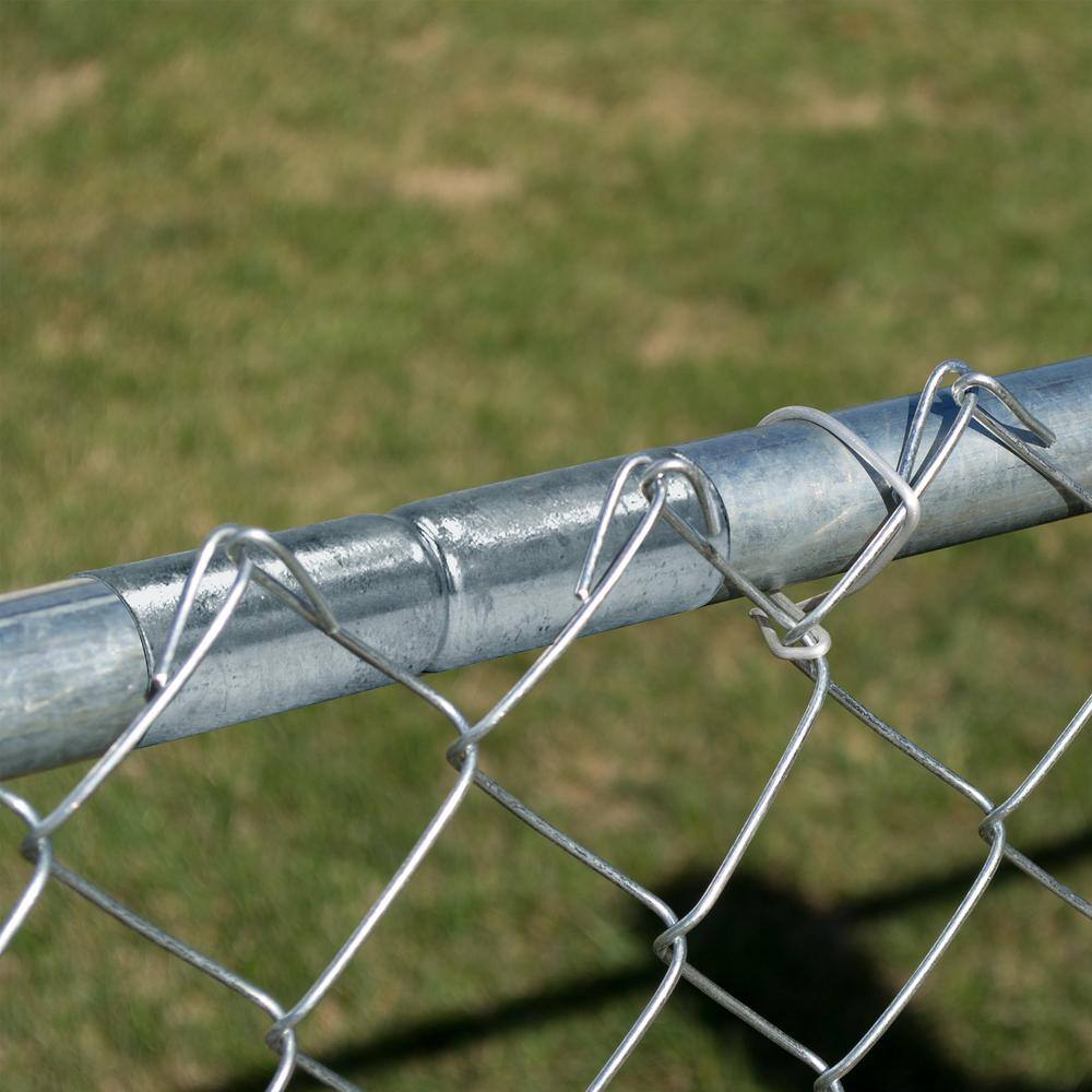 Everbilt 1-38 in. x 6 in. Galvanized Steel Chain Link Fence Top Rail Sleeve 328592EB