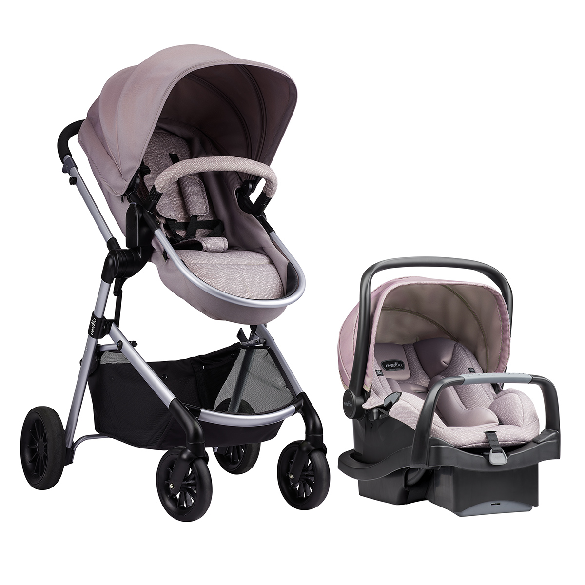 Pivot Modular Travel System with LiteMax Infant Car Seat with Anti-Rebound Bar