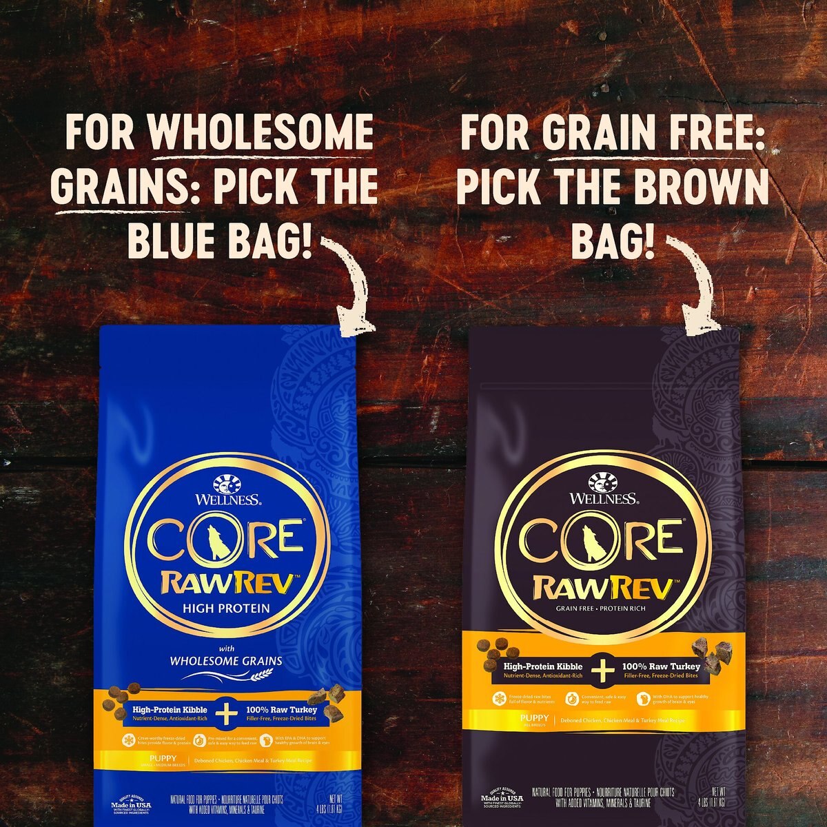 Wellness CORE RawRev Grain-Free Puppy Recipe with Freeze-Dried Turkey Dry Dog Food