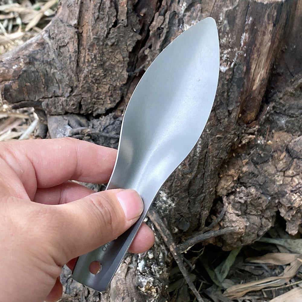 Mixfeer Titanium Garden Hand Shovel Outdoor Camping Hiking Backpacking Trowel