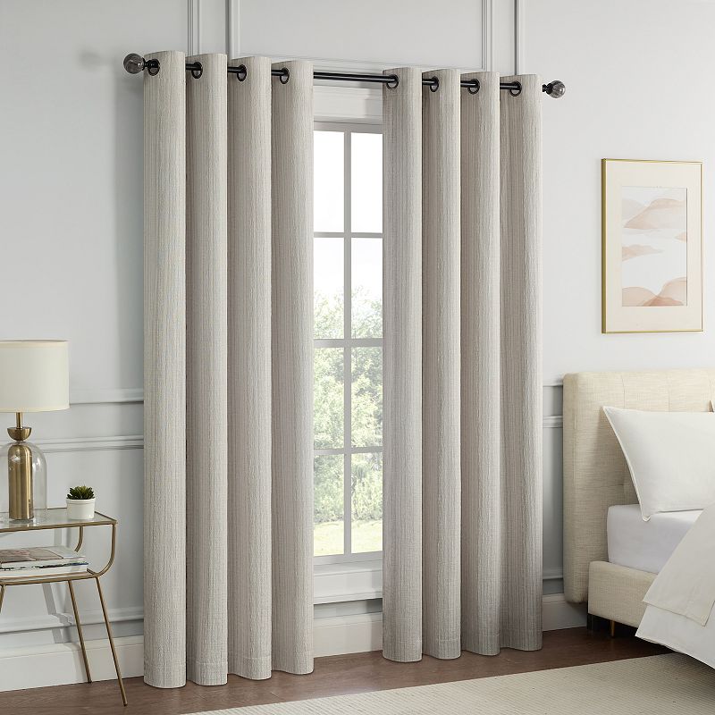 eclipse Magnitech Stratton 100% Blackout 2-Window Curtain Panels