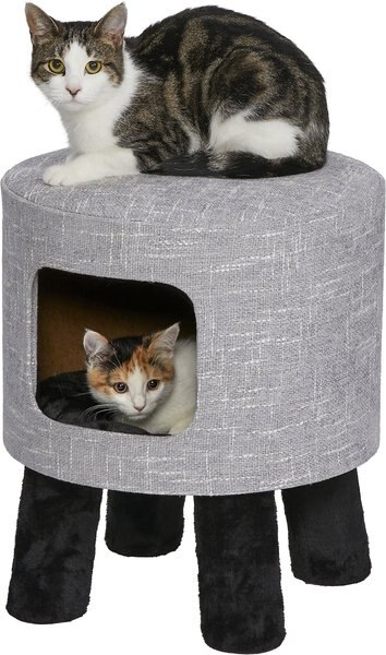 MidWest 1-Story Feline Nuvo Stella Cat Condo， Silver