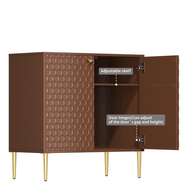 2 Door Freestanding Locker Accent Cabinet