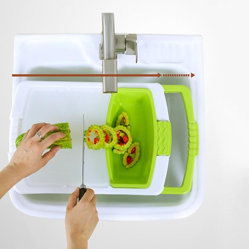 Multifunction Kitchen Chopping Blocks Sinks Drain