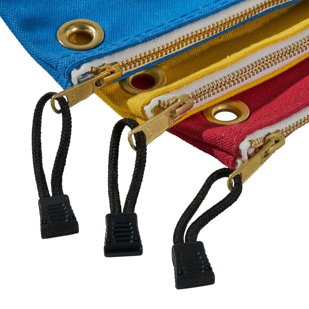 Klein Tools Assorted Canvas Zipper Bags 3-pack 5539CPAK from Klein Tools