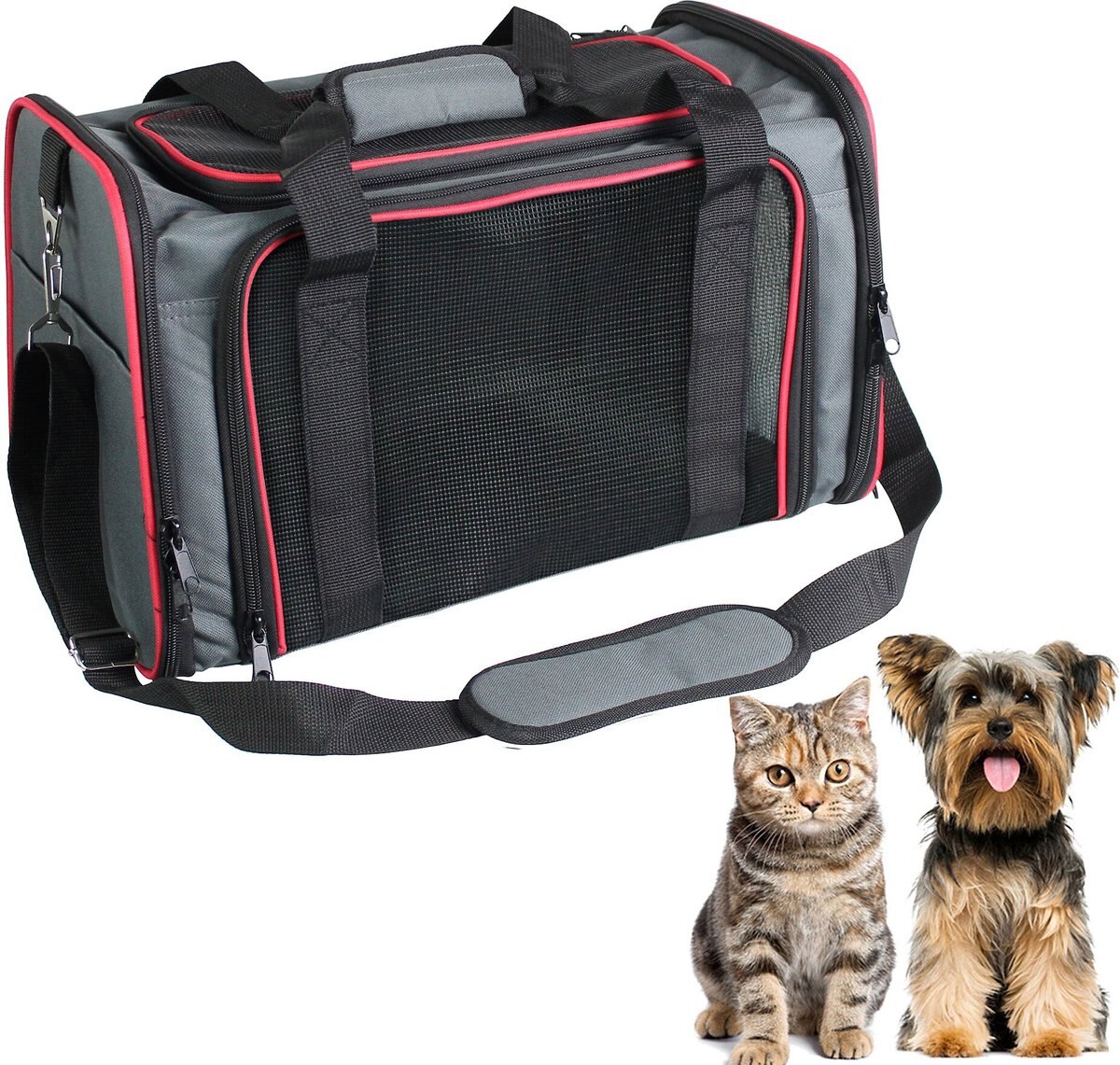 Jespet Soft-Sided Airline-Approved Travel Dog and Cat Carrier