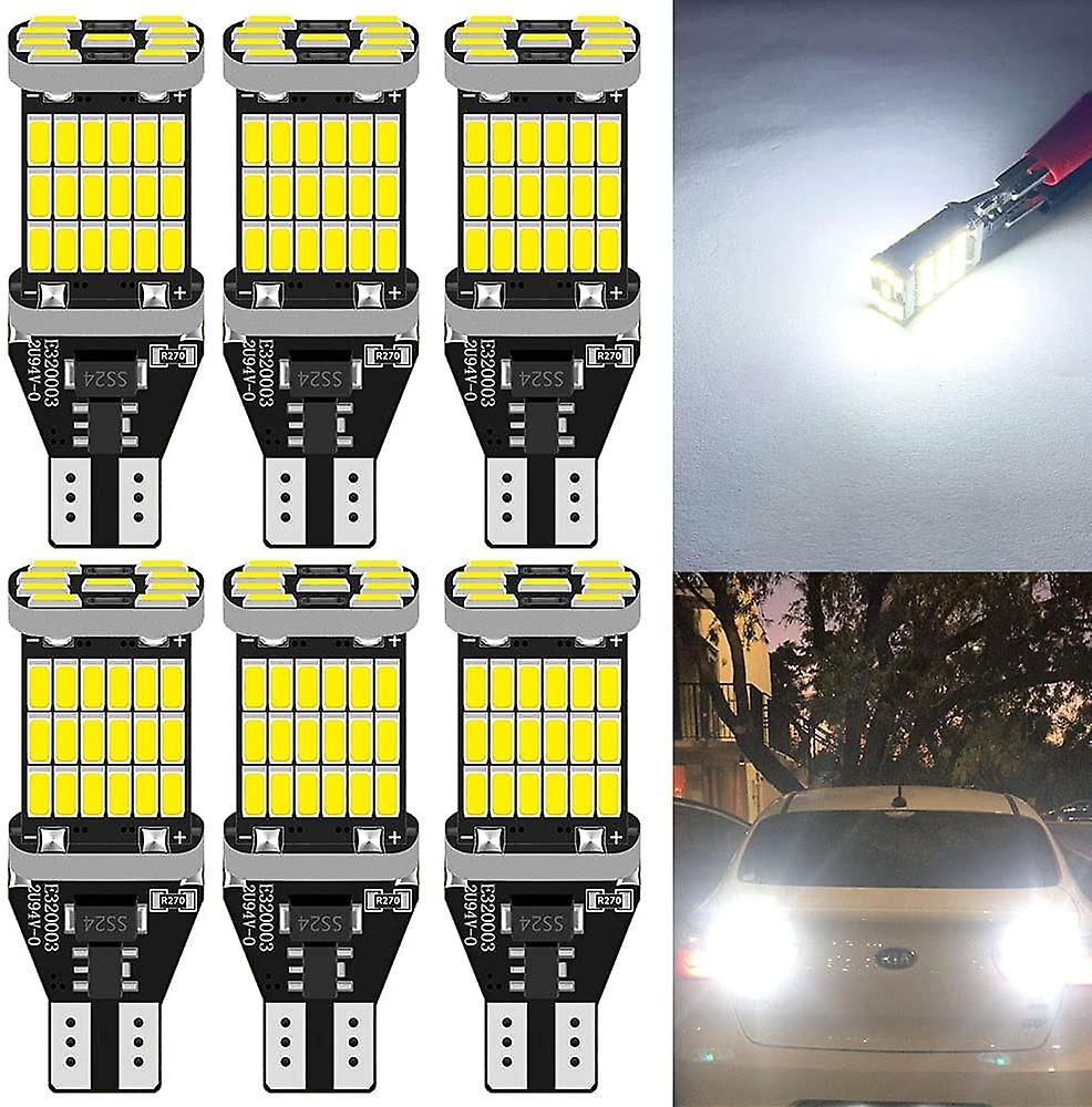 Born Pretty 10pcs T15 W16w 921 912 T16 902 Led Bulbs High Power 45pcs 4014smd Super Bright 1200lm Replace For Car Reversing Light White